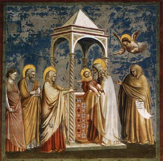 GIOTTO di Bondone Presentation of Christ at the Temple Germany oil painting art